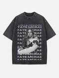 Tate McRae Print Round Neck T-shirt