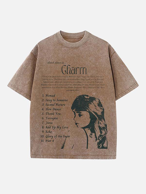 Clairo Print Round Neck T-shirt