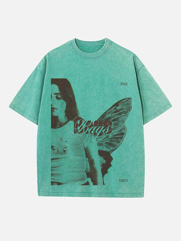 Clairo Print Round Neck T-shirt