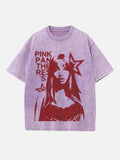 PinkPantheress Print Round Neck T-shirt