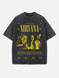 NIRVANA Print Round Neck T-shirt