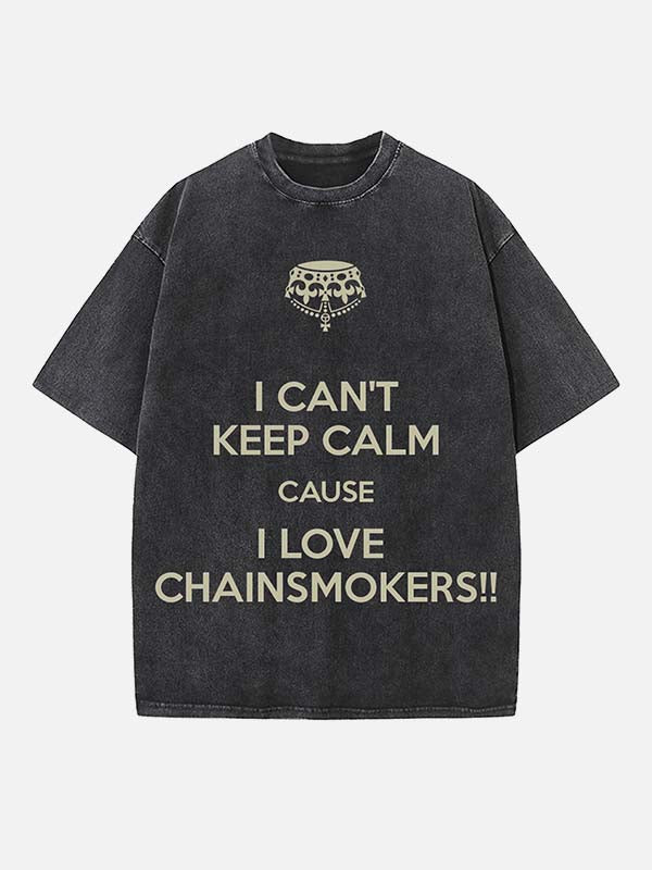 The Chainsmokers Print Round Neck T-shirt