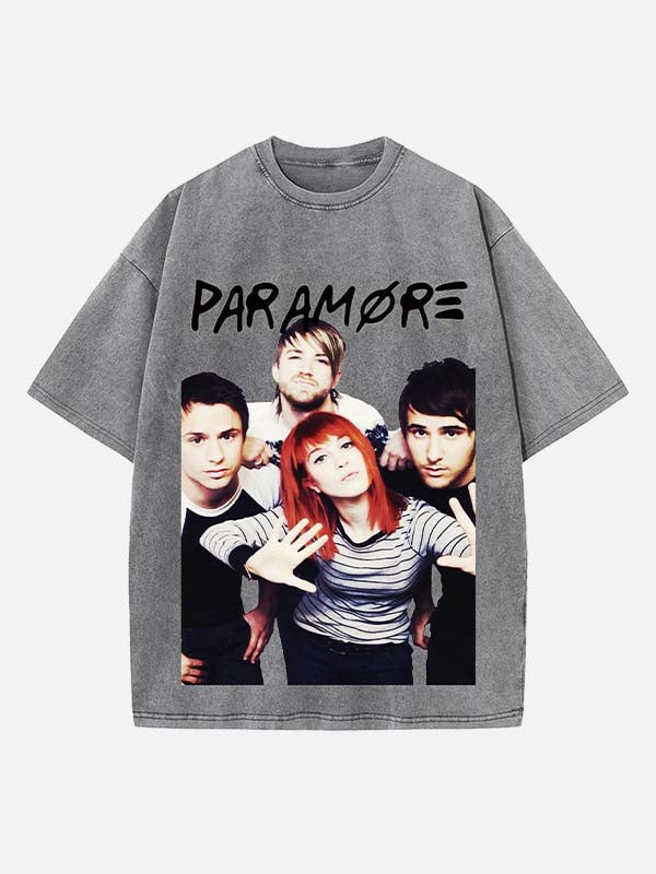 Paramore Print Round Neck T-shirt