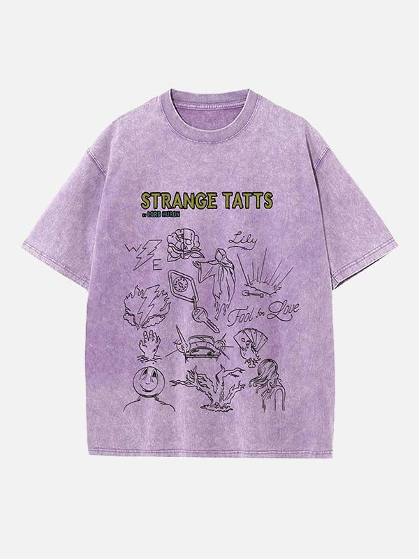 Lord Huron Print Round Neck T-shirt