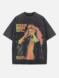 Fleetwood Mac Print Round Neck T-shirt