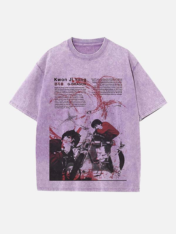 BIGBANG Print Round Neck T-shirt