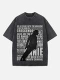 Michael Jackson Print Round Neck T-shirt
