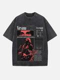 NIRVANA Print Round Neck T-shirt