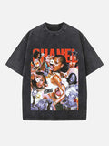Tyla Print Round Neck T-shirt