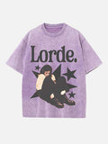 Lorde Print Round Neck T-shirt