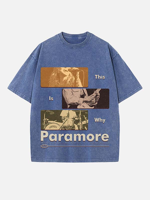 Paramore Print Round Neck T-shirt