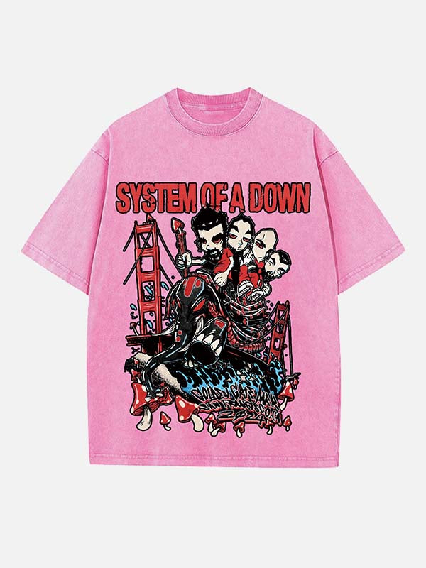 System of a Down Print Round Neck T-shirt