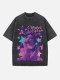 Chappell Roan Print Round Neck T-shirt
