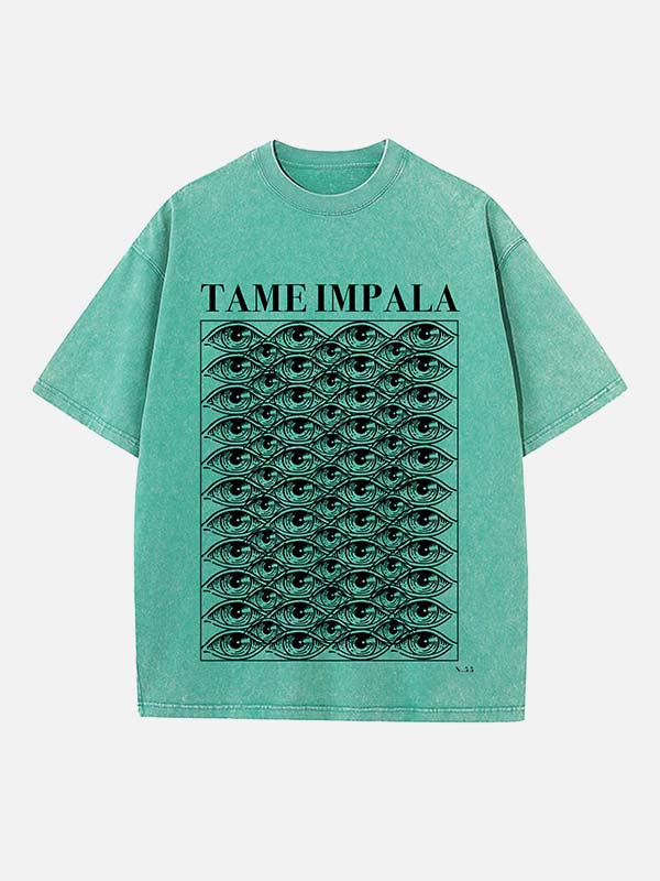 Tame Impala Print Round Neck T-shirt