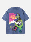 Clairo Print Round Neck T-shirt