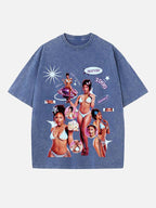 Megan Thee Stallion Print Round Neck T-shirt