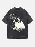 Fleetwood Mac Print Round Neck T-shirt