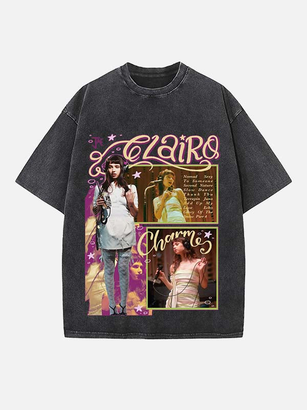 Clairo Print Round Neck T-shirt