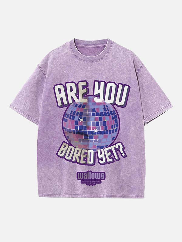 Wallows Print Round Neck T-shirt