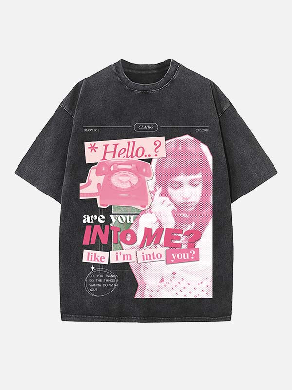 Clairo Print Round Neck T-shirt