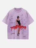 Rosalía Print Round Neck T-shirt