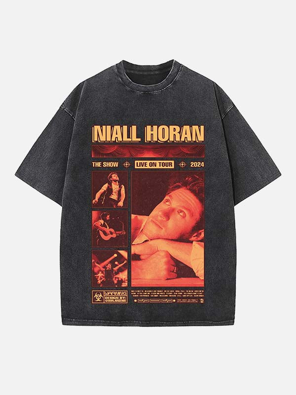 Niall Horan Print Round Neck T-shirt