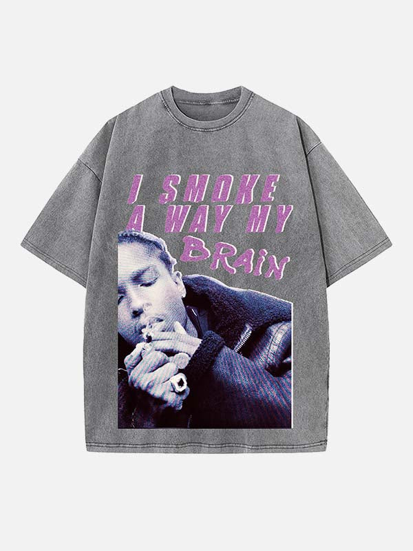 A$AP Rocky Print Round Neck T-shirt