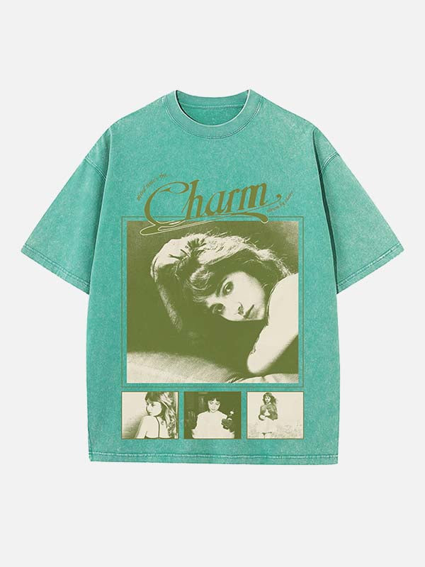 Clairo Print Round Neck T-shirt