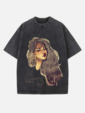 Selena Quintanilla Print Round Neck T-shirt