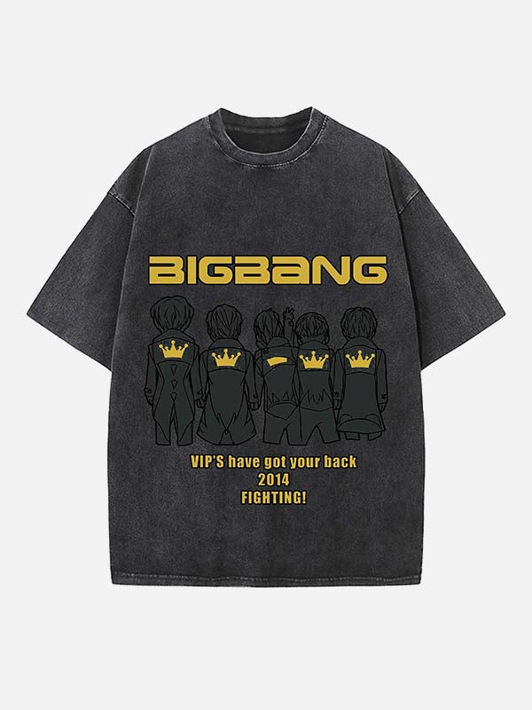 BIGBANG Print Round Neck T-shirt
