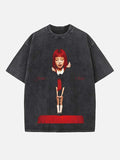 BLACKPINK Jennie Print Round Neck T-shirt