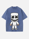 Marshmello Print Round Neck T-shirt