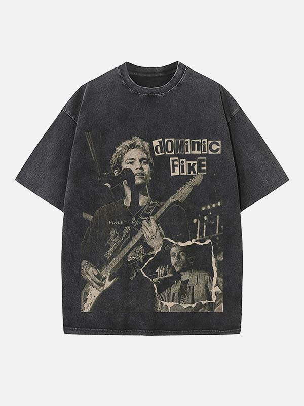 Dominic Fike Print Round Neck T-shirt