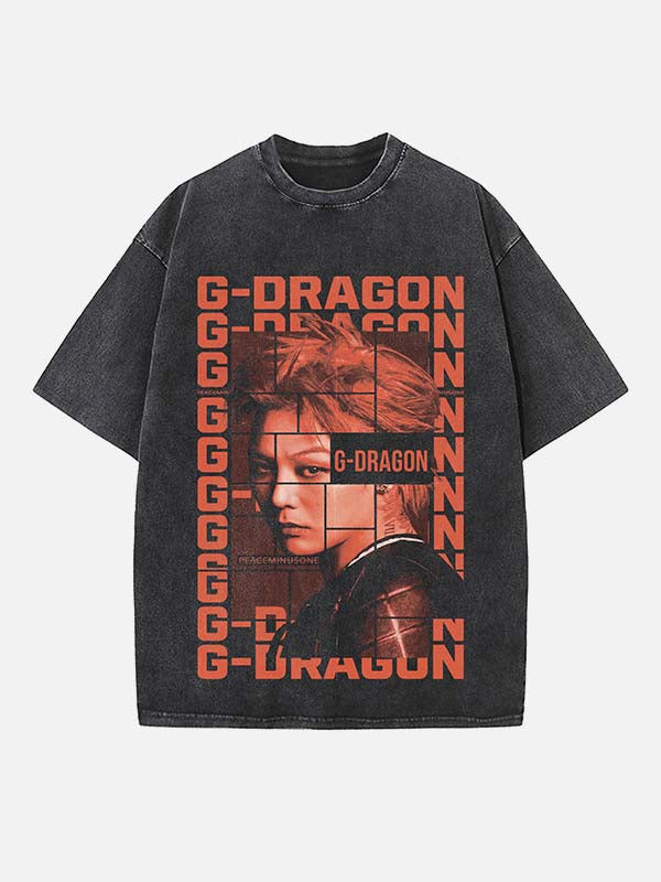 BIGBANG Print Round Neck T-shirt