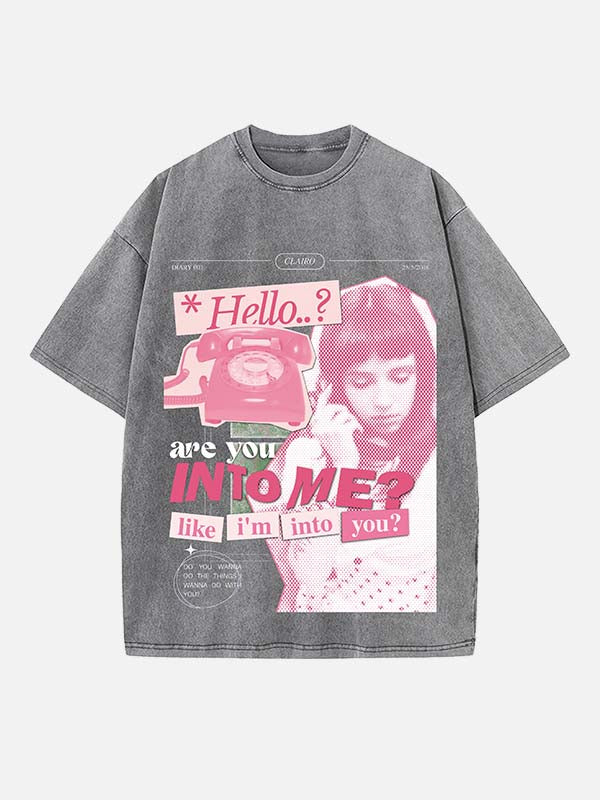 Clairo Print Round Neck T-shirt