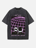 Daft Punk Print Round Neck T-shirt
