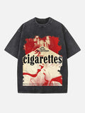 Cigarettes After Sex Print Round Neck T-shirt