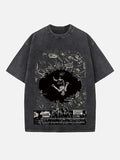 Peso Pluma Print Round Neck T-shirt
