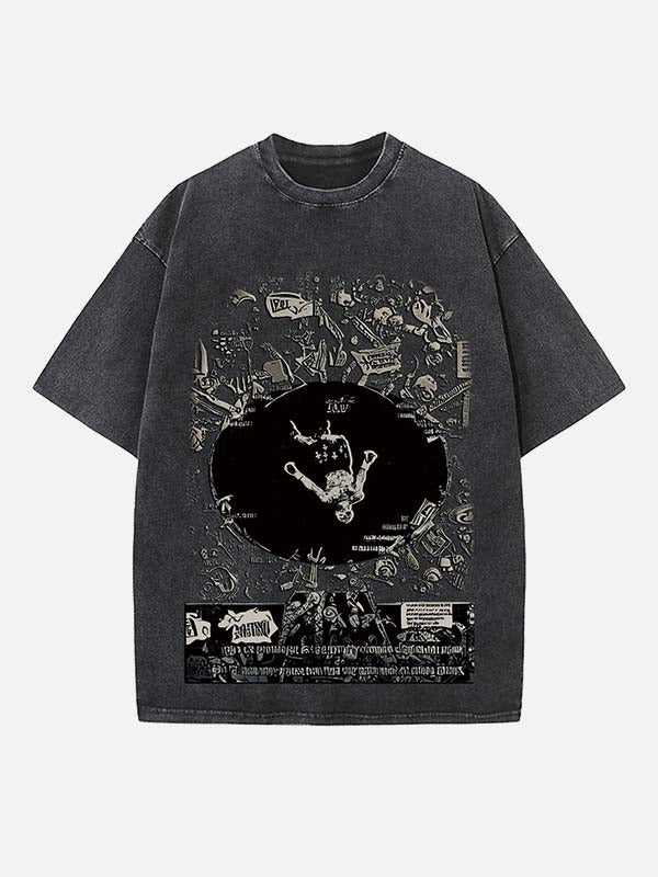 Peso Pluma Print Round Neck T-shirt