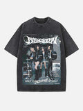 Aespa Print Round Neck T-shirt