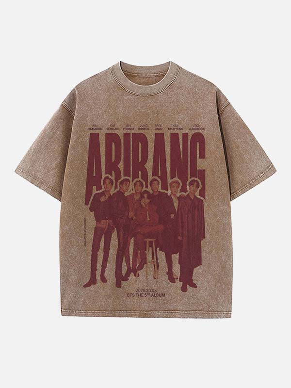 BTS Print Round Neck T-shirt