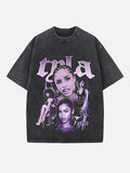 Tyla Print Round Neck T-shirt