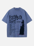 Playboi Carti Print Round Neck T-shirt