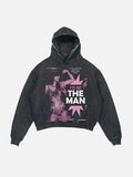 Taylor Swift Print Slant Pockets Hoodie