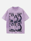 Megan Thee Stallion Print Round Neck T-shirt