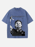 Avicii Print Round Neck T-shirt
