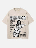 Tate McRae Print Round Neck T-shirt