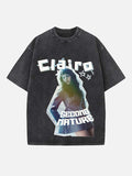 Clairo Print Round Neck T-shirt