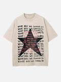 Radiohead Print Round Neck T-shirt