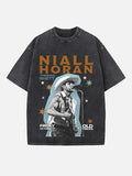 Niall Horan Print Round Neck T-shirt